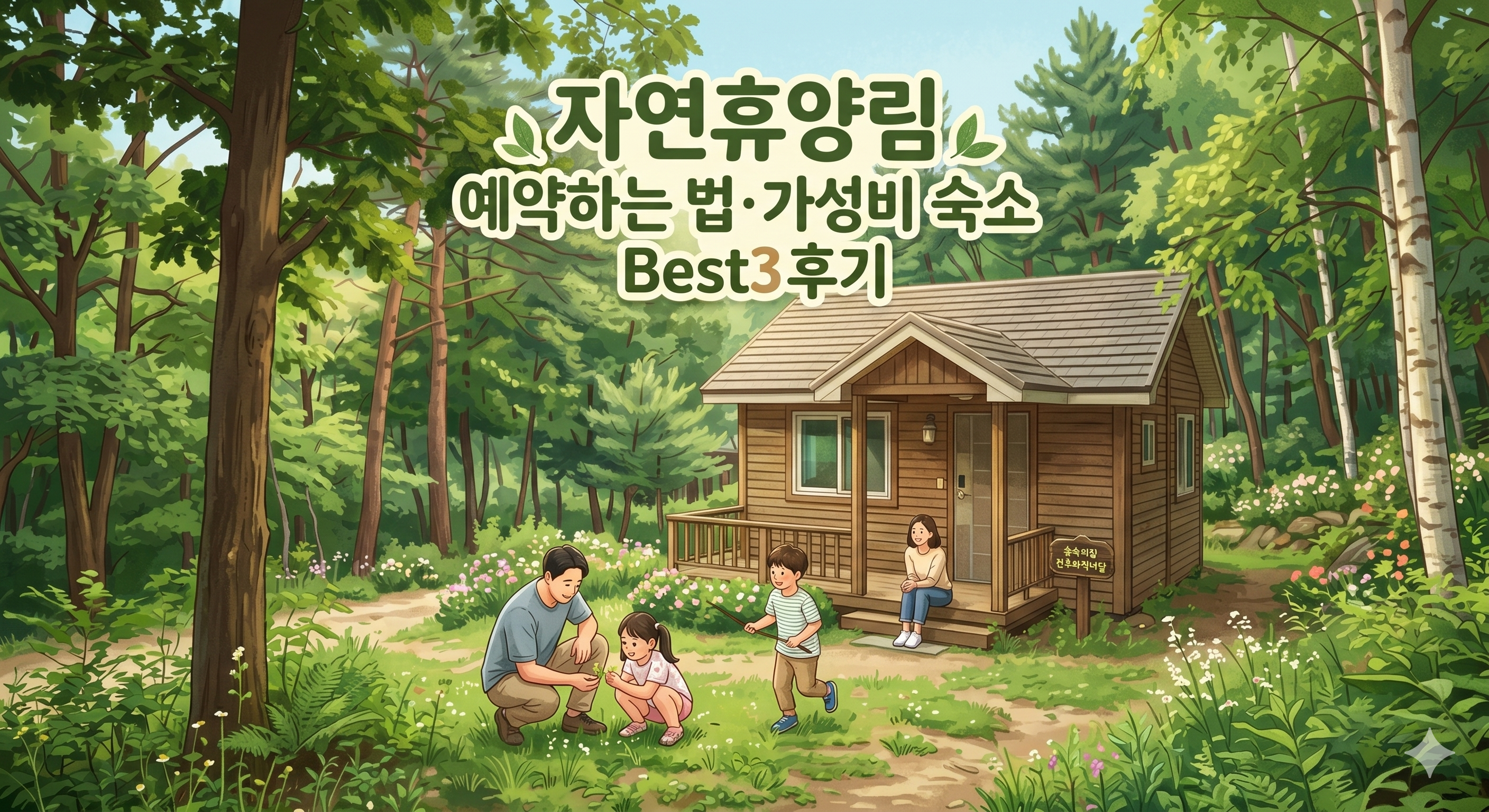 자연휴양림 예약 전략 — 숙박비 40% 아끼면서 아이 만족도 높이는 방법